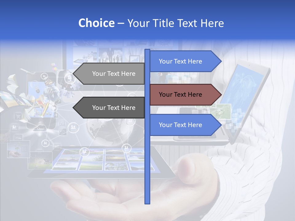 Mobile Business Computer PowerPoint Template