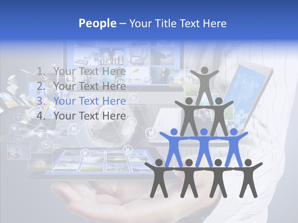 Mobile Business Computer PowerPoint Template