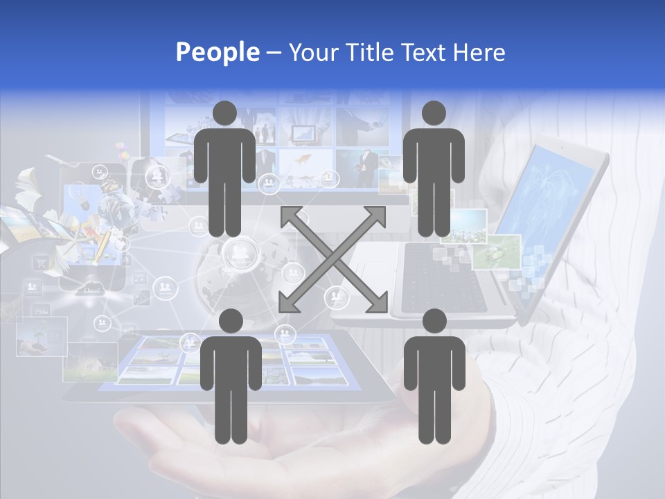 Mobile Business Computer PowerPoint Template