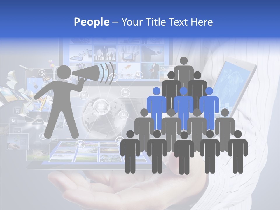 Mobile Business Computer PowerPoint Template