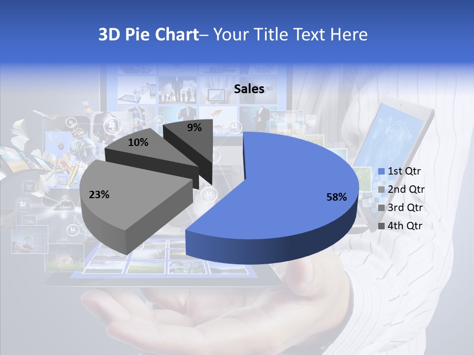 Mobile Business Computer PowerPoint Template