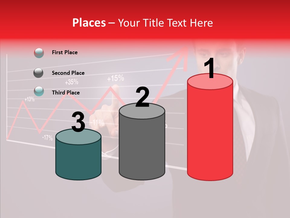 Crisis Businessman Profit PowerPoint Template
