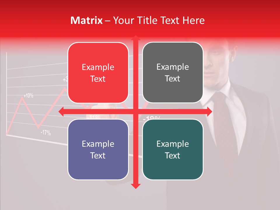 Crisis Businessman Profit PowerPoint Template