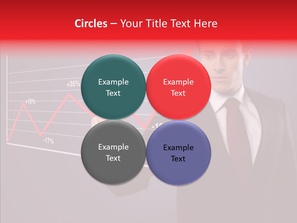 Crisis Businessman Profit PowerPoint Template