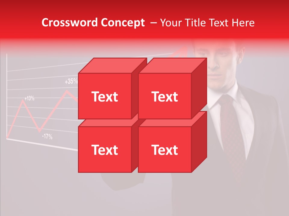 Crisis Businessman Profit PowerPoint Template