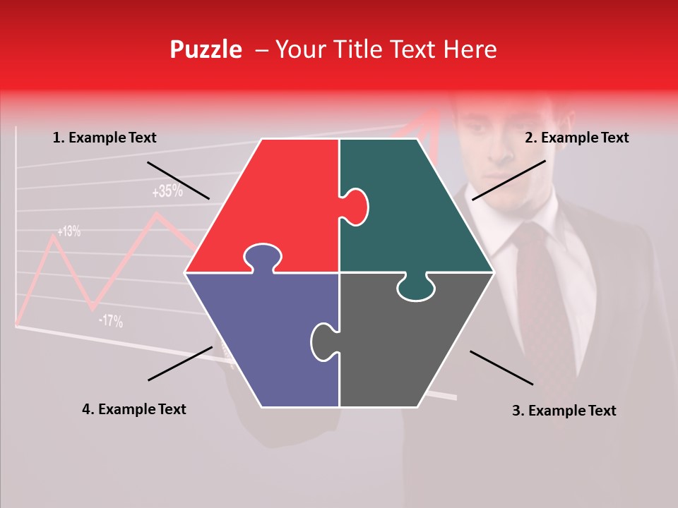 Crisis Businessman Profit PowerPoint Template
