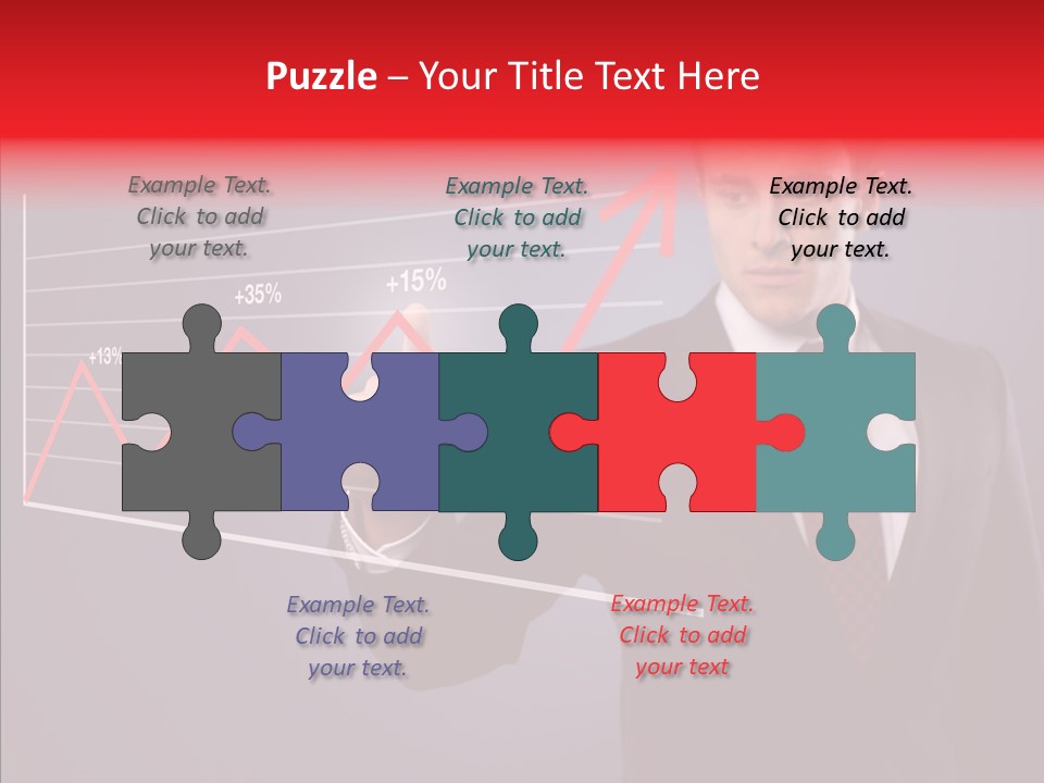 Crisis Businessman Profit PowerPoint Template