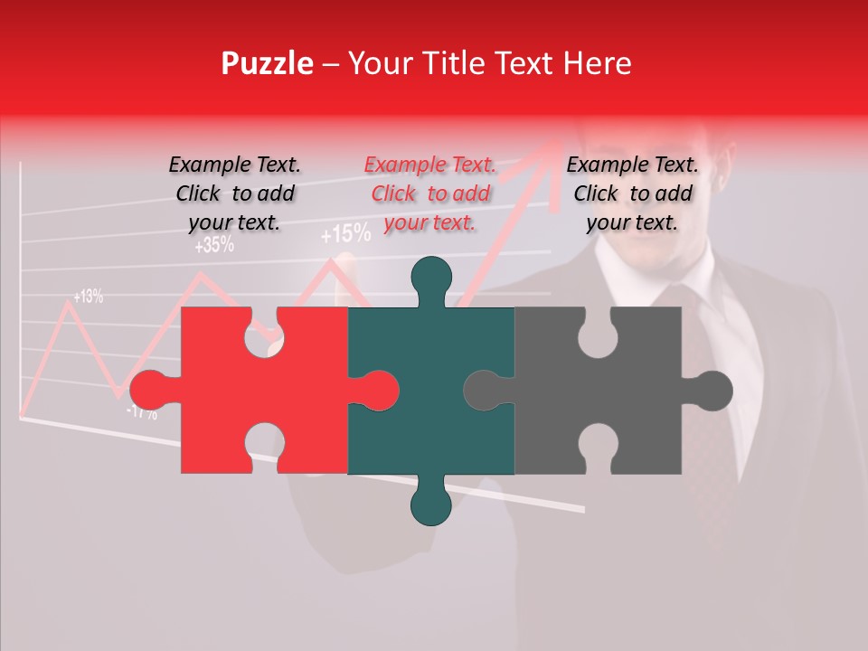 Crisis Businessman Profit PowerPoint Template