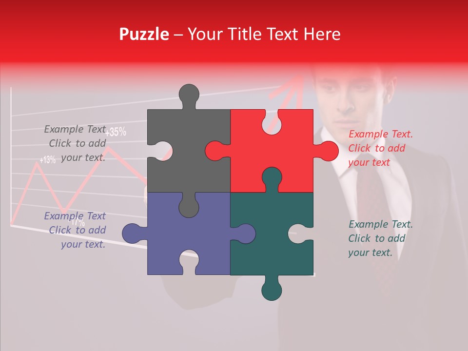 Crisis Businessman Profit PowerPoint Template