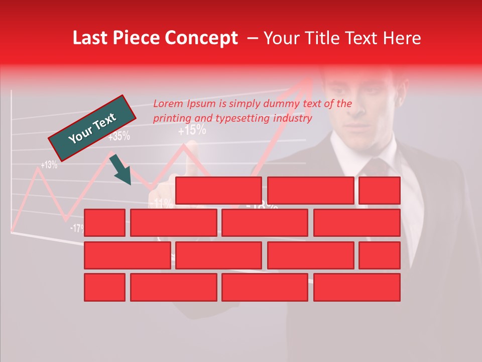 Crisis Businessman Profit PowerPoint Template
