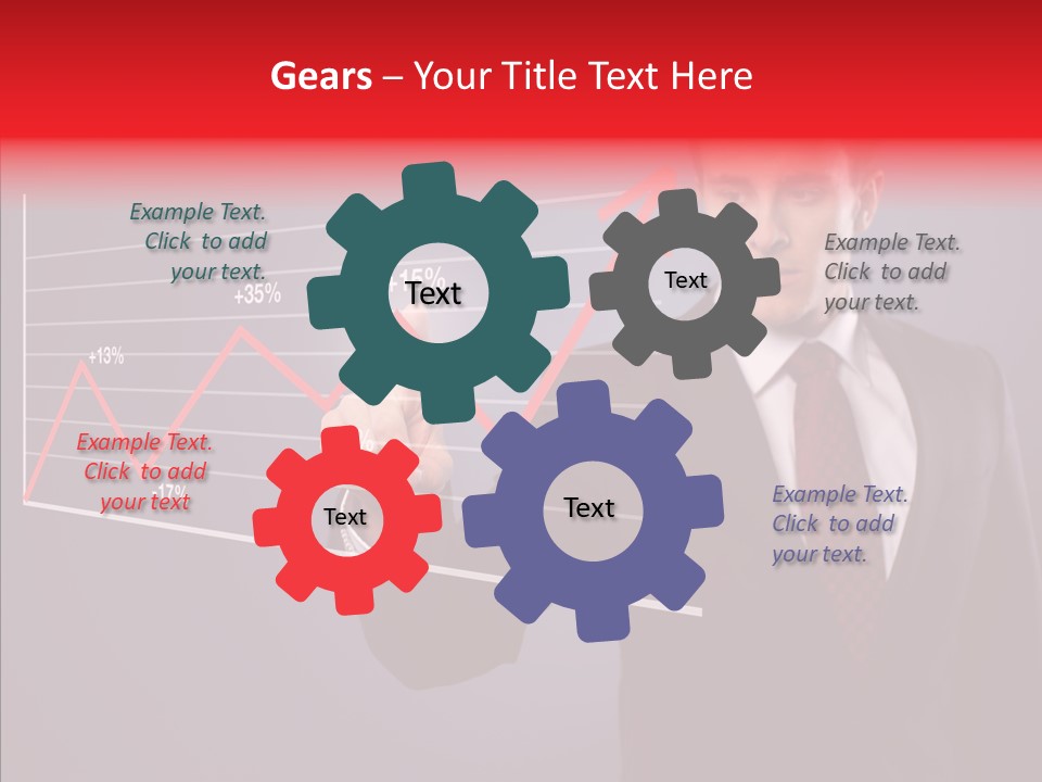 Crisis Businessman Profit PowerPoint Template