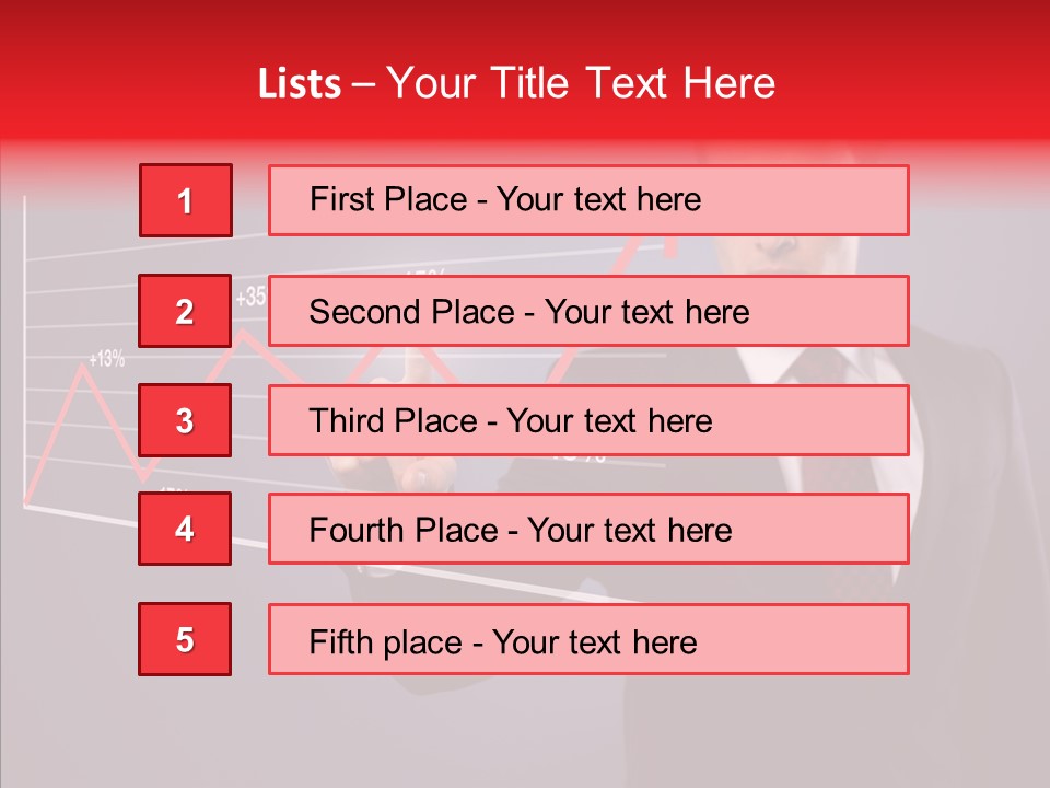 Crisis Businessman Profit PowerPoint Template