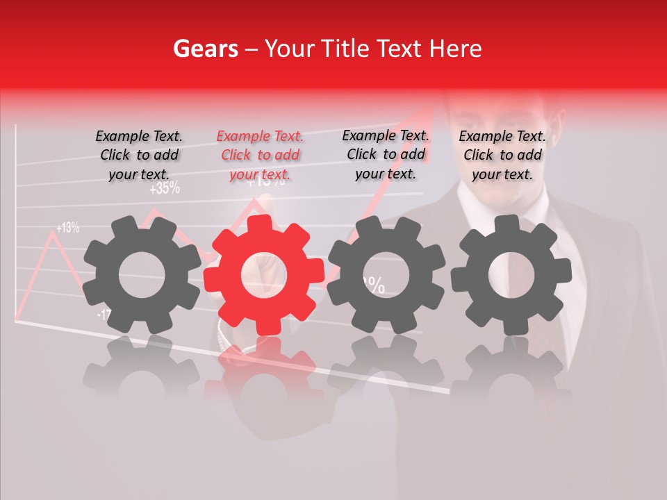 Crisis Businessman Profit PowerPoint Template