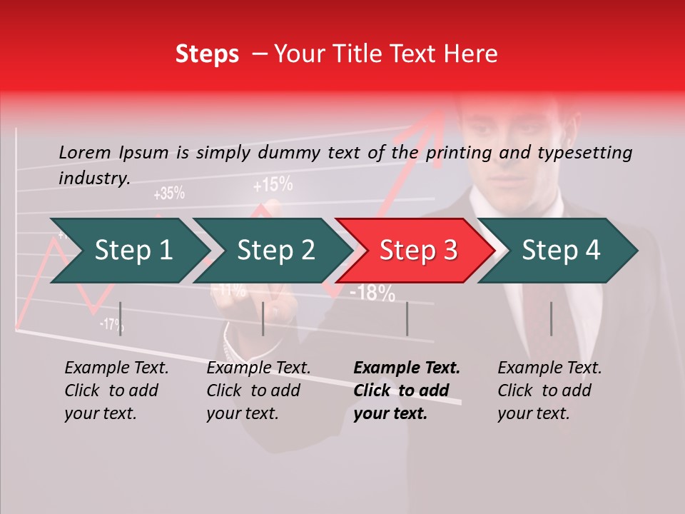 Crisis Businessman Profit PowerPoint Template