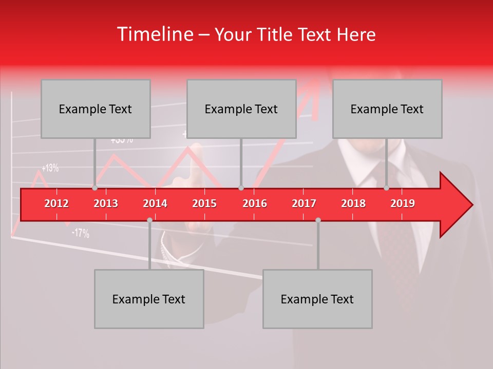 Crisis Businessman Profit PowerPoint Template