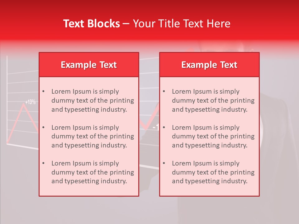 Crisis Businessman Profit PowerPoint Template