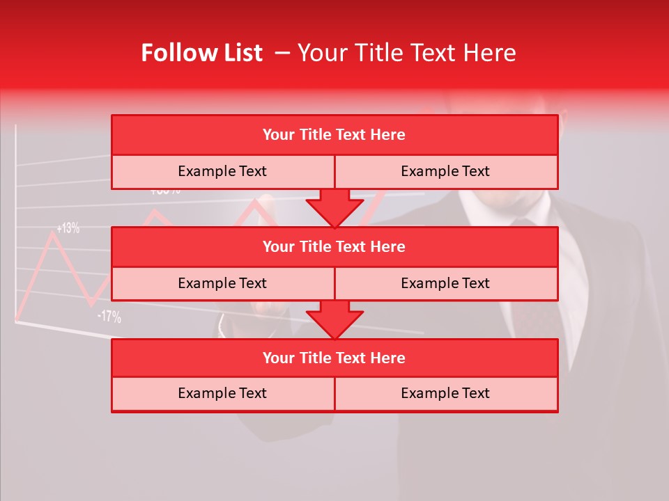 Crisis Businessman Profit PowerPoint Template