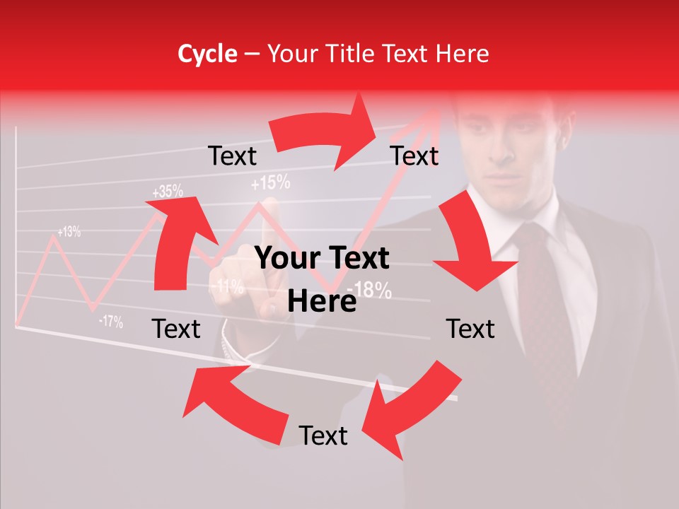 Crisis Businessman Profit PowerPoint Template