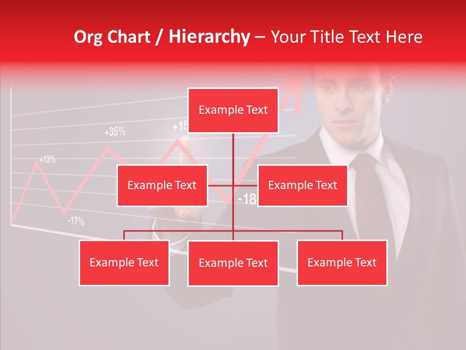 Crisis Businessman Profit PowerPoint Template