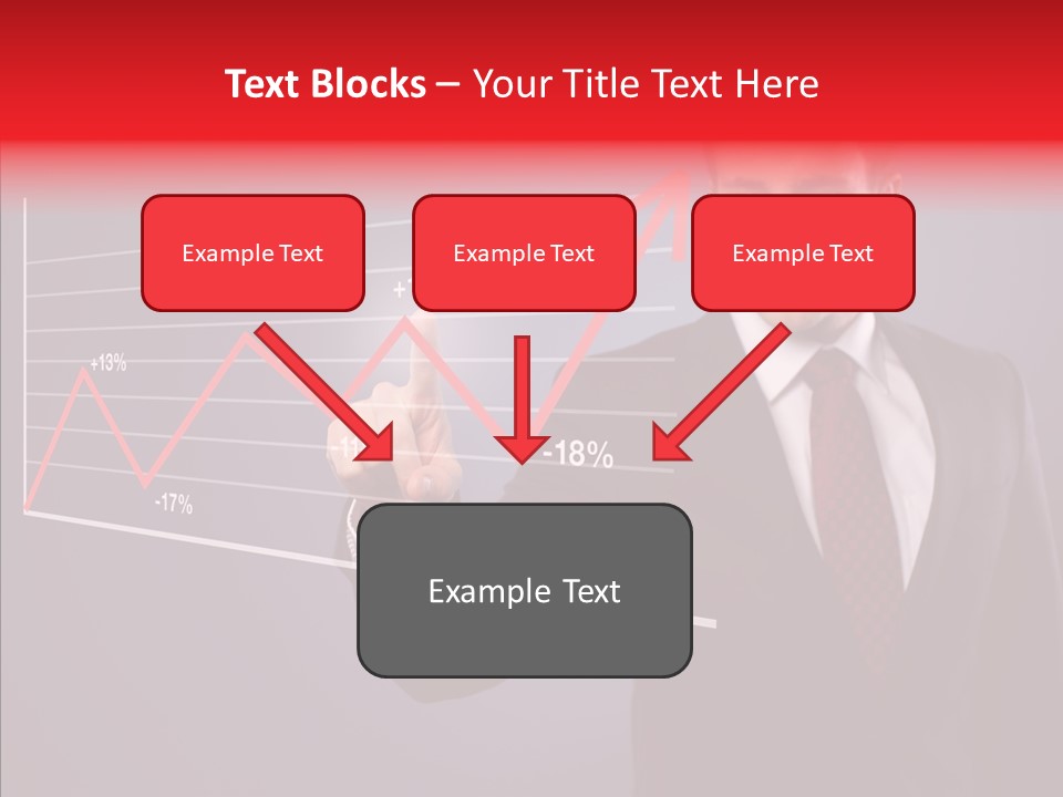 Crisis Businessman Profit PowerPoint Template