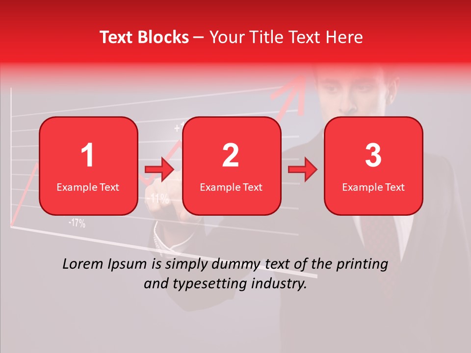 Crisis Businessman Profit PowerPoint Template