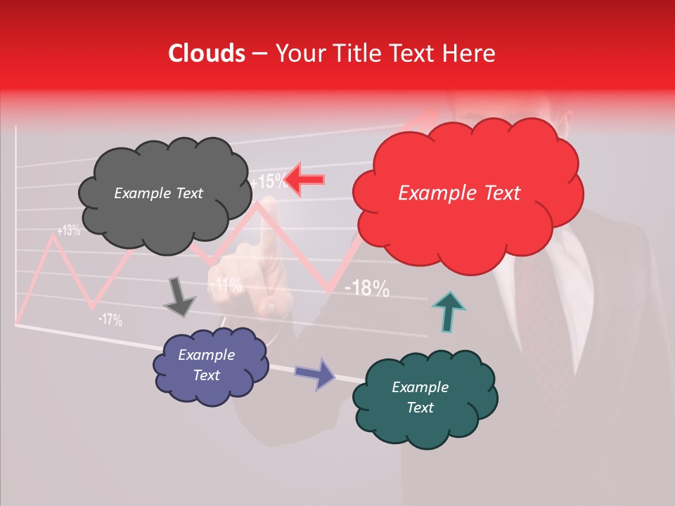 Crisis Businessman Profit PowerPoint Template