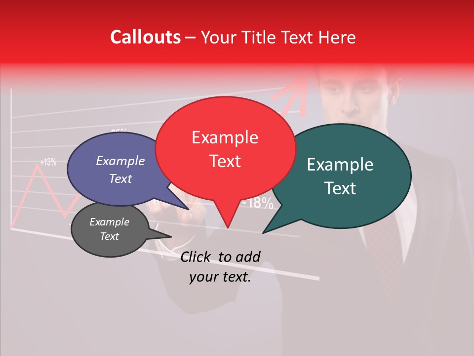 Crisis Businessman Profit PowerPoint Template