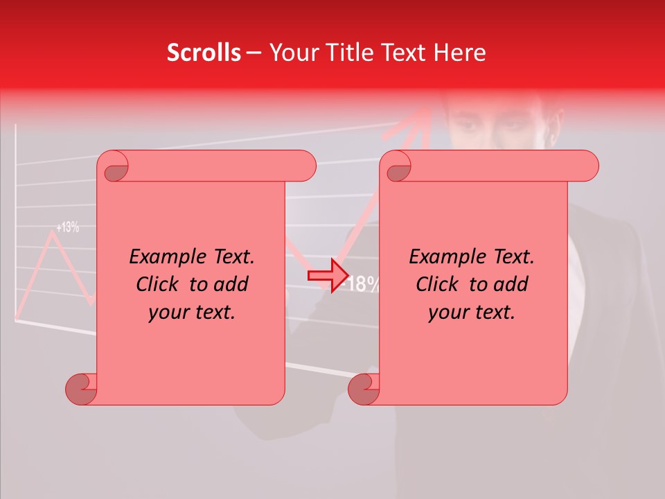 Crisis Businessman Profit PowerPoint Template