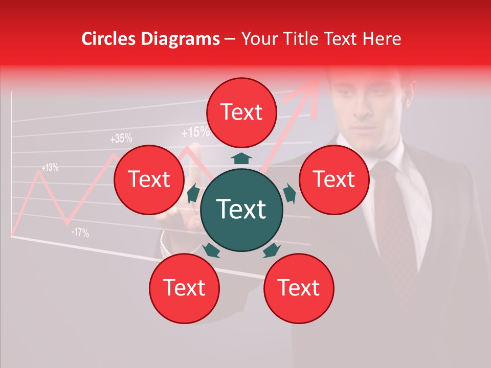 Crisis Businessman Profit PowerPoint Template