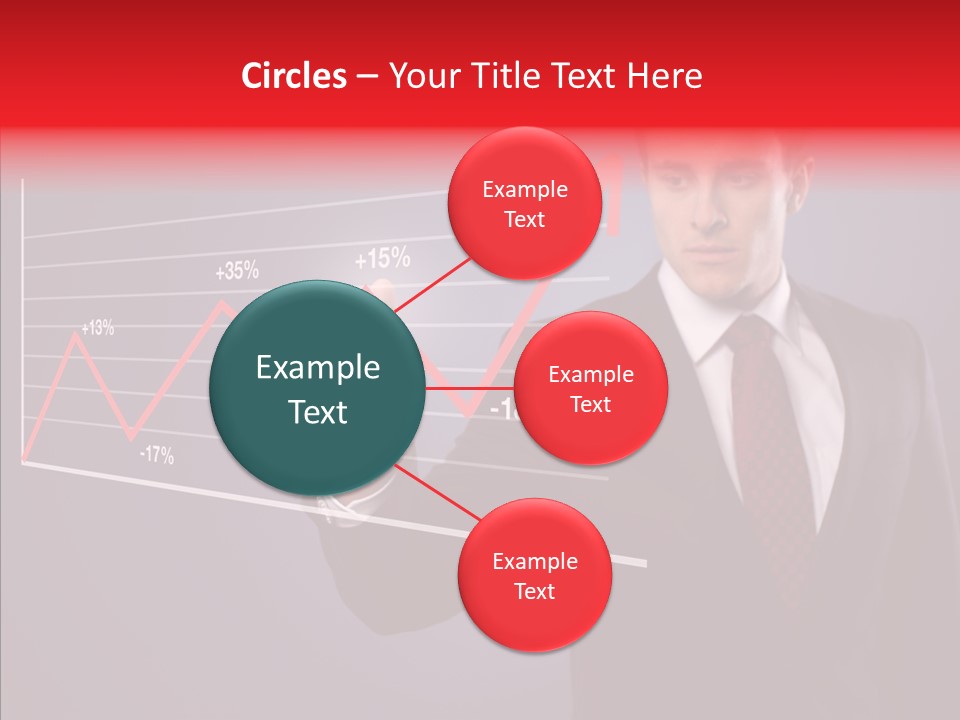 Crisis Businessman Profit PowerPoint Template