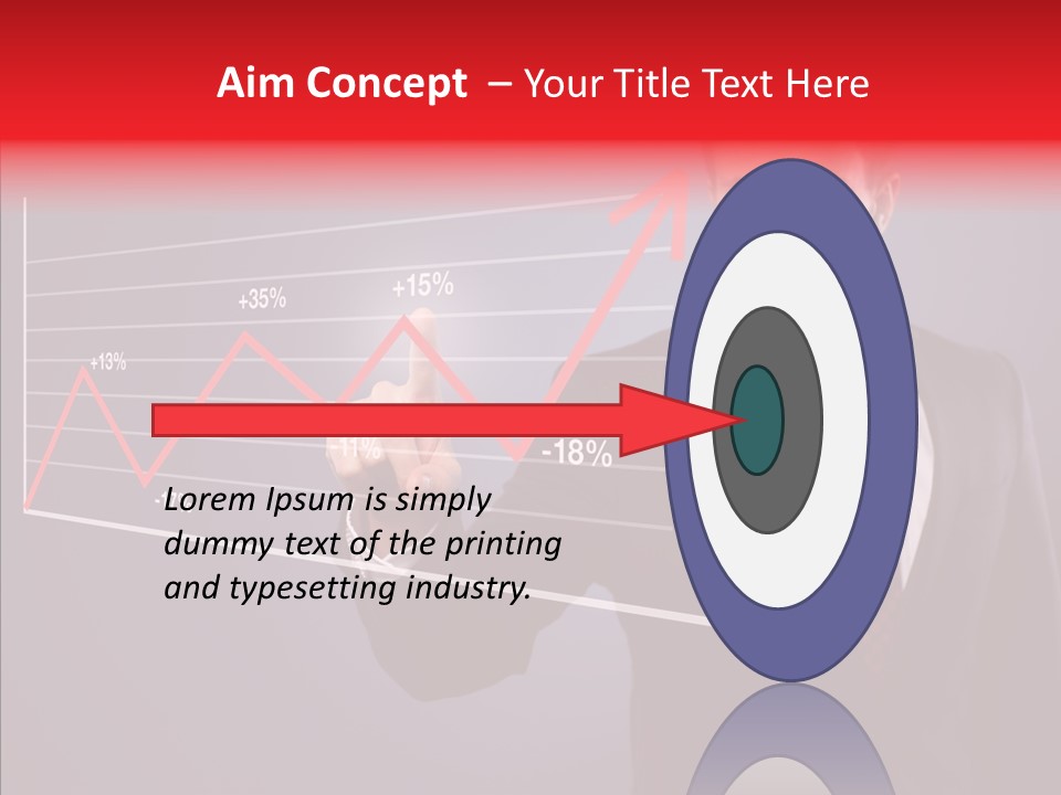 Crisis Businessman Profit PowerPoint Template