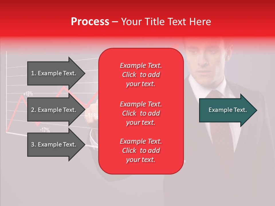 Crisis Businessman Profit PowerPoint Template