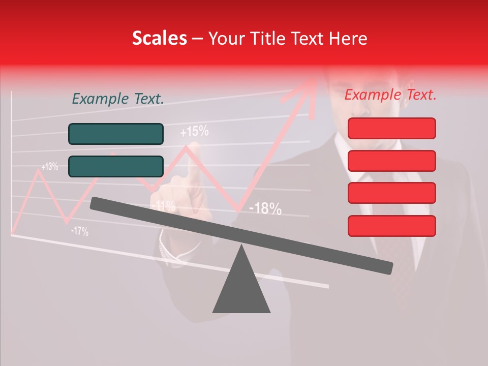 Crisis Businessman Profit PowerPoint Template