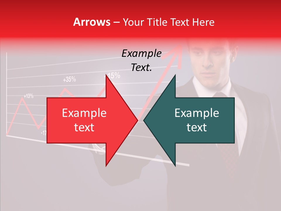 Crisis Businessman Profit PowerPoint Template