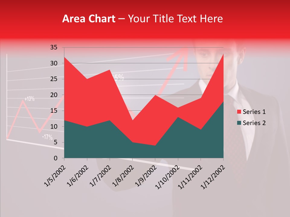 Crisis Businessman Profit PowerPoint Template