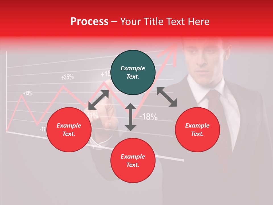 Crisis Businessman Profit PowerPoint Template