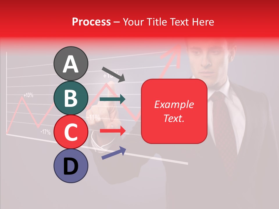 Crisis Businessman Profit PowerPoint Template
