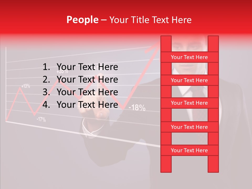 Crisis Businessman Profit PowerPoint Template