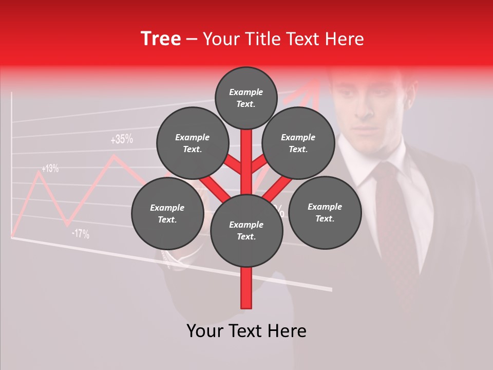 Crisis Businessman Profit PowerPoint Template