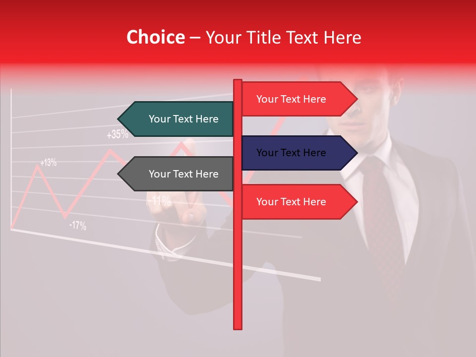 Crisis Businessman Profit PowerPoint Template