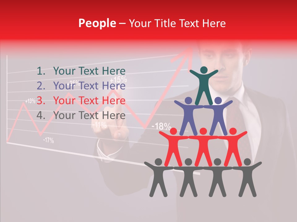 Crisis Businessman Profit PowerPoint Template