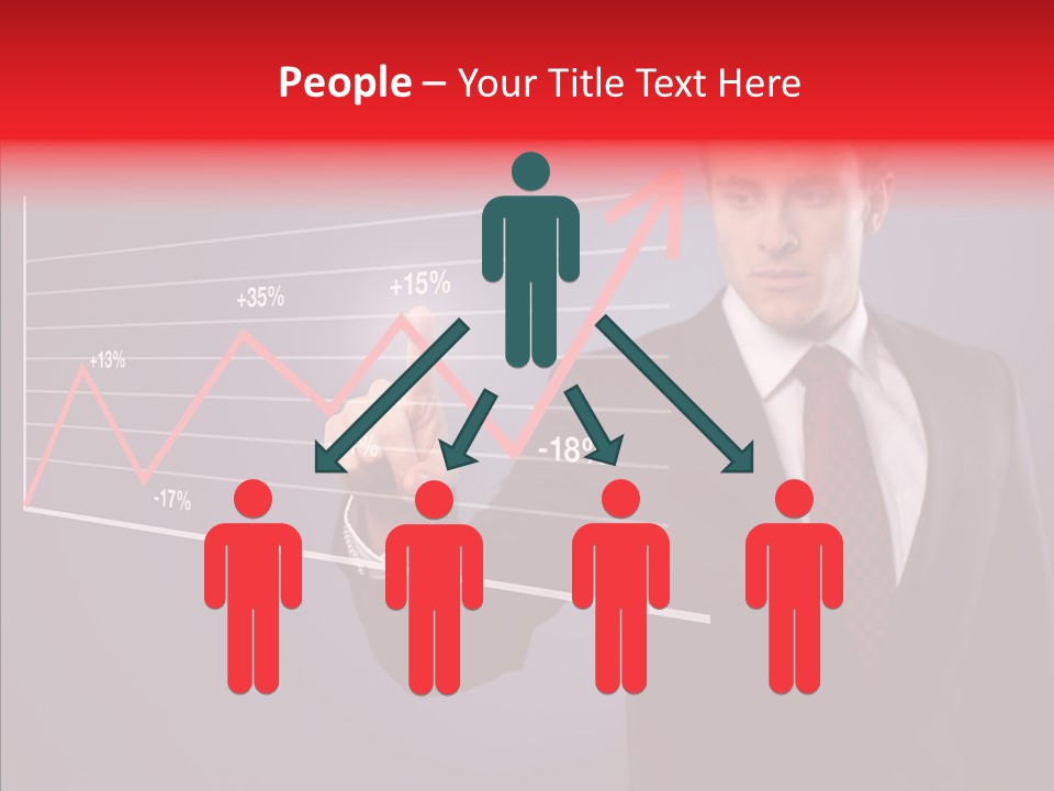 Crisis Businessman Profit PowerPoint Template