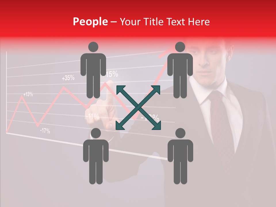 Crisis Businessman Profit PowerPoint Template