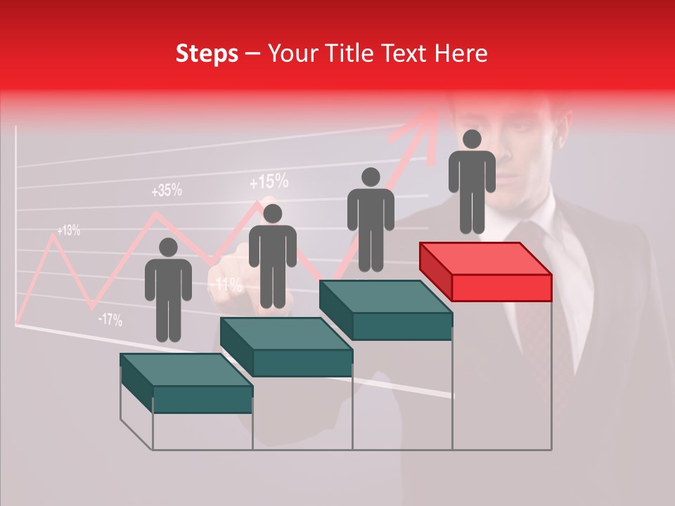 Crisis Businessman Profit PowerPoint Template