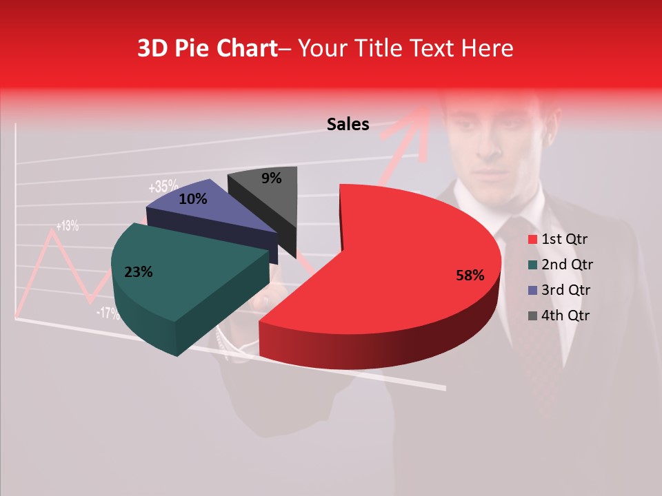 Crisis Businessman Profit PowerPoint Template