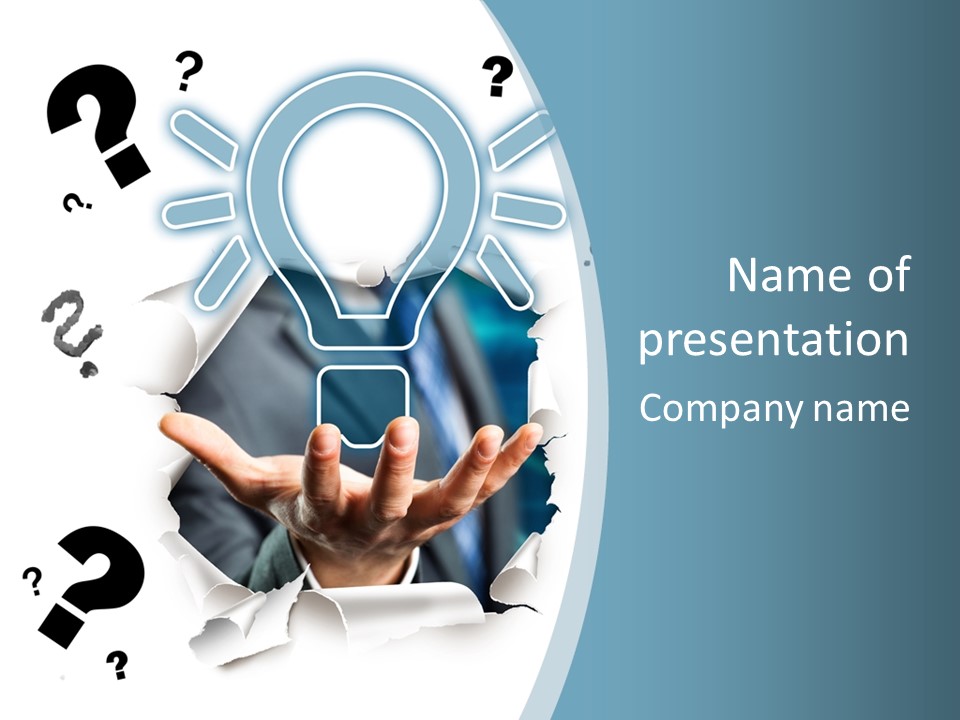 Kommunikation Office Existenzgr PowerPoint Template