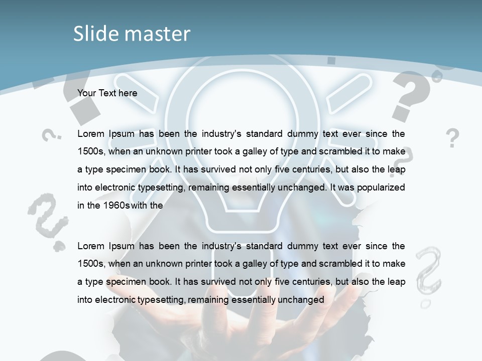 Kommunikation Office Existenzgr PowerPoint Template