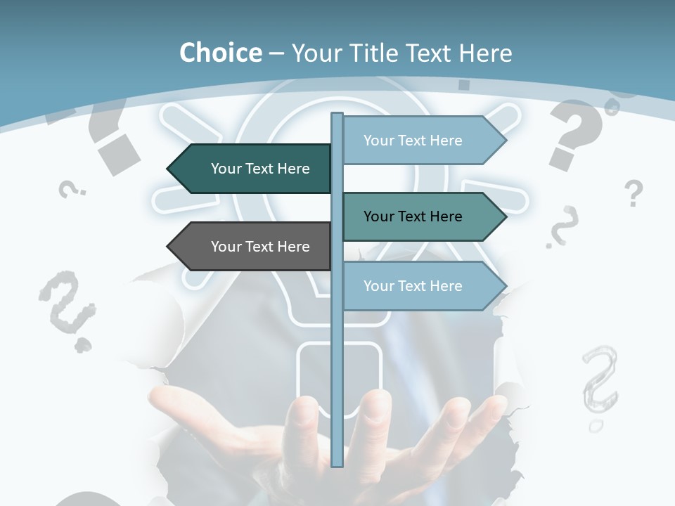 Kommunikation Office Existenzgr PowerPoint Template