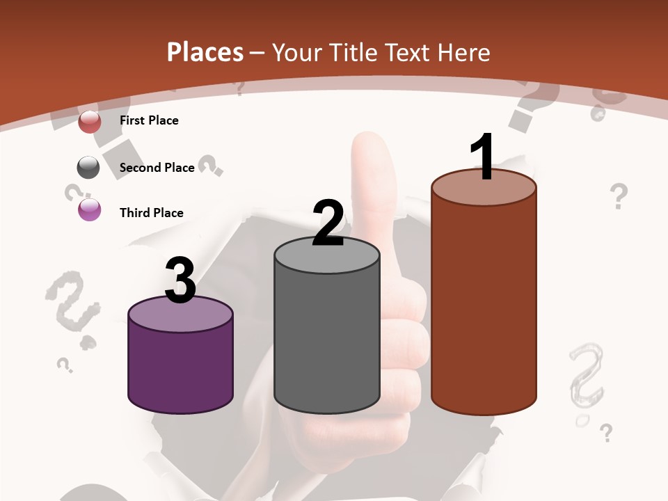 Karriere Erfolg Hand PowerPoint Template