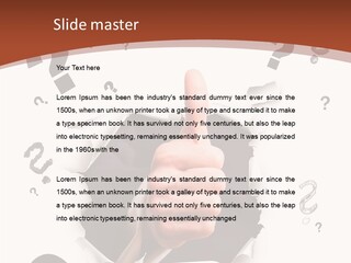Karriere Erfolg Hand PowerPoint Template